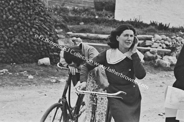 ATLANTIC DRIVE WOMAN WITH BICYCLE